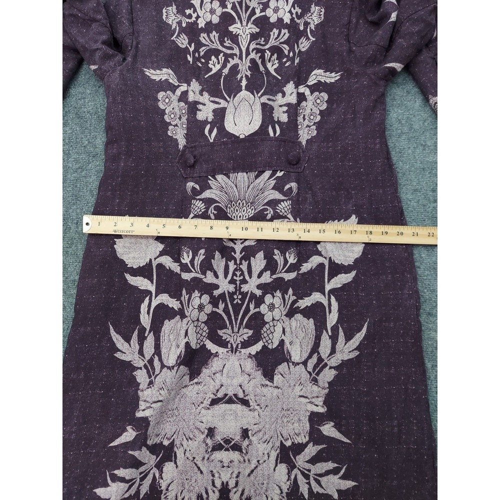 Soft Surroundings Maxi Cardigan Womens Medium Purple Floral Duster Blazer - Picture 9 of 14